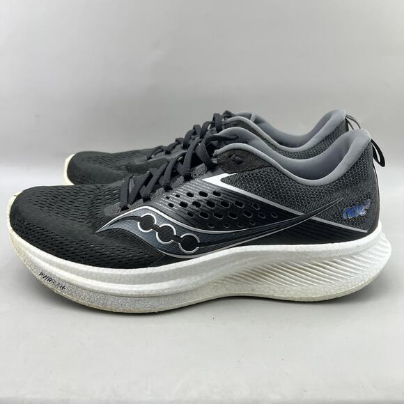 Saucony Ride 17 Running Shoes Men Size 11.5 Black White Mesh Comfort Sneakers main image 4
